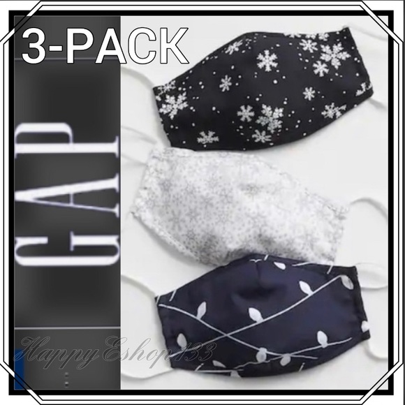 Gap Kids Face Masks,Contour w/ Filter Pocket,3Pack - Picture 16 of 16